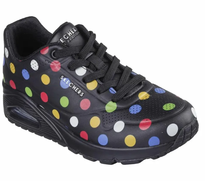 Skechers Uno 8211 Spotted Air Black Multi Women Athletic Sneakers