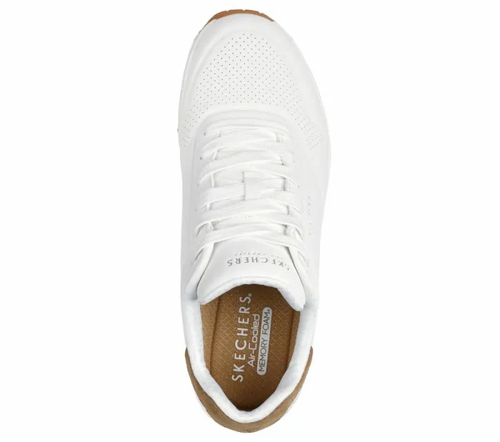 Skechers Uno 8211 Suited On Air White Men Athletic Sneakers