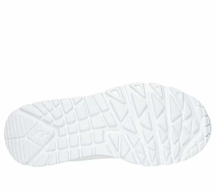 Skechers Uno Lite 8211 Easy Zip White Kids Athletic Shoes and Sneakers