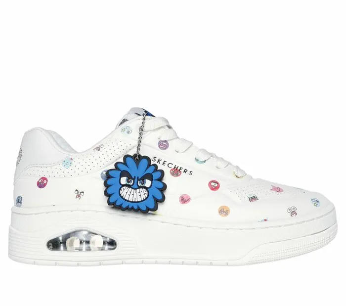 Skechers Vexx Uno Court 8211 Vexx MultiMoji White Multi Women Casual Sneakers