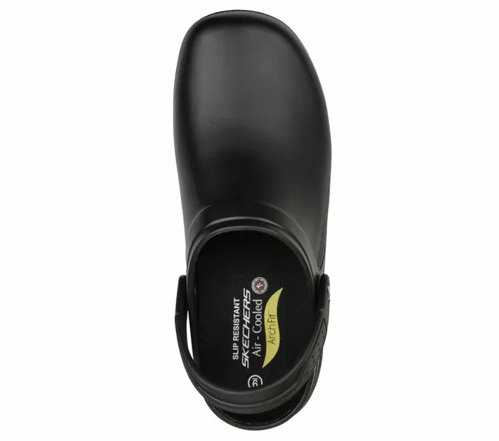 Skechers Work Arch Fit Riverbound SR Black Men SlipOns