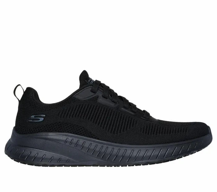 Skechers Work Relaxed Fit Squad Chaos Slip Resistant 8211 Fellker Black Men Work and Safety