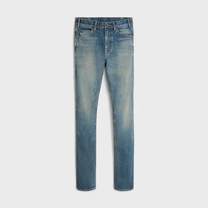 Skinny Jeans In Trail Wash Denim Trail Wash Men CELINE PANTS AND SHORTS