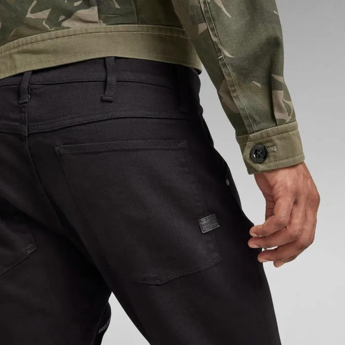 Skinny Men GStar RAW Air Defence Zip Skinny Jeans Pitch Black