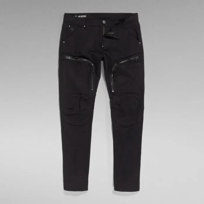 Skinny Men GStar RAW Air Defence Zip Skinny Jeans Pitch Black