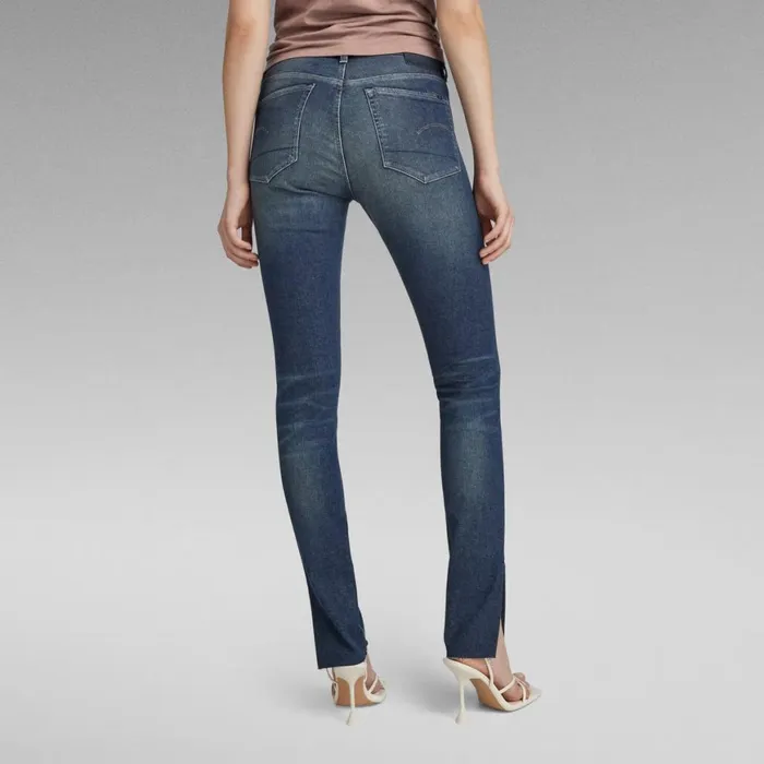 Skinny Women GStar RAW 3301 Skinny Slit Jeans Antique Forest Blue