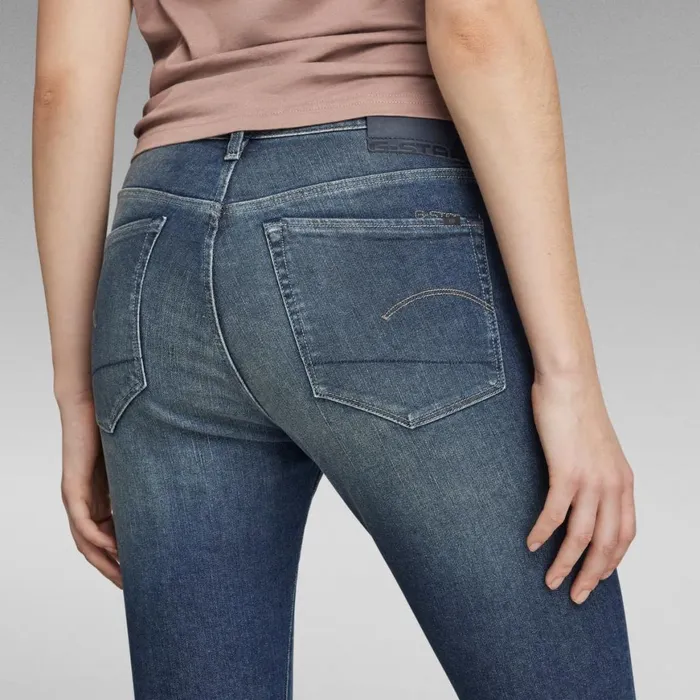 Skinny Women GStar RAW 3301 Skinny Slit Jeans Antique Forest Blue