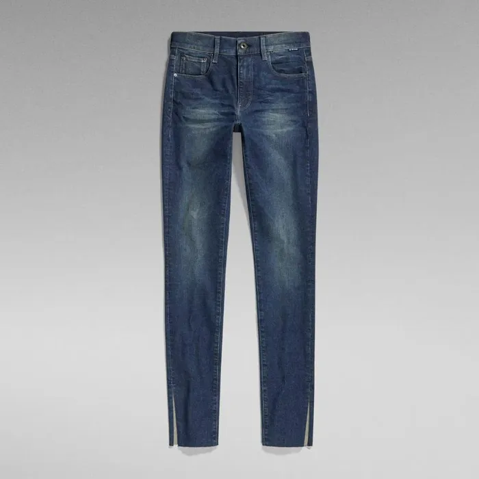 Skinny Women GStar RAW 3301 Skinny Slit Jeans Antique Forest Blue