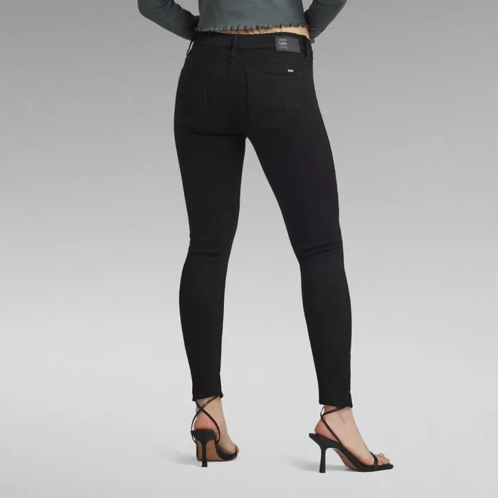 Skinny Women GStar RAW Arc 3D Mid Skinny Jeans Pitch Black