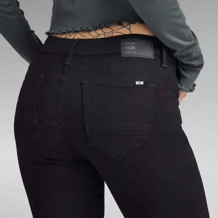 Skinny Women GStar RAW Arc 3D Mid Skinny Jeans Pitch Black
