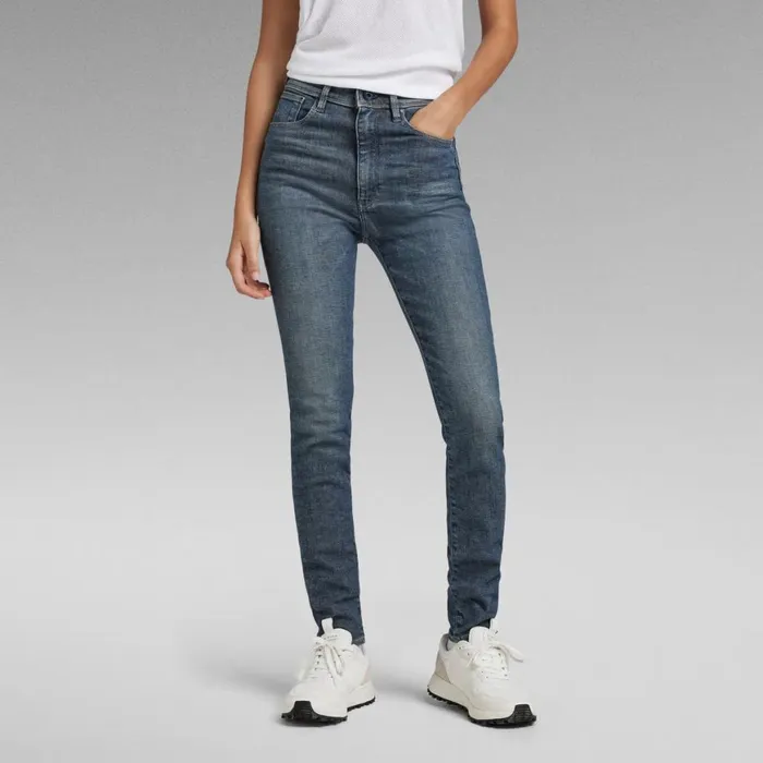 Skinny Women GStar RAW Kafey Ultra High Skinny Jeans Faded Blues