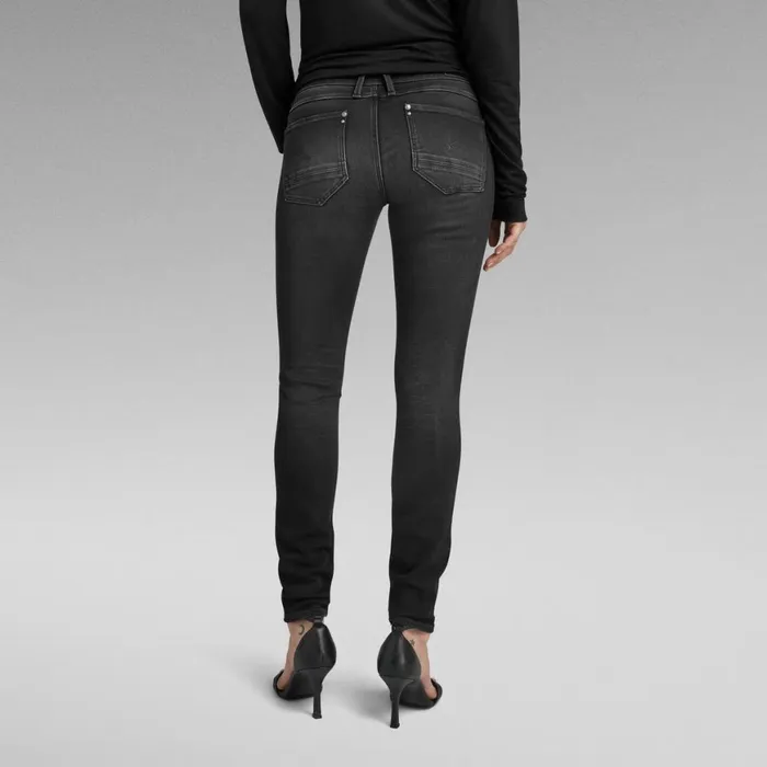 Skinny Women GStar RAW Lynn Mid Skinny Jeans Dusty Grey