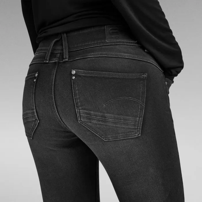 Skinny Women GStar RAW Lynn Mid Skinny Jeans Dusty Grey