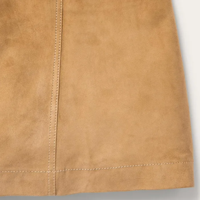 Skirts and Shorts Women Stetson Lamb Suede Gored Skirt Brown Skirts and Shorts Women Stetson Lamb Suede Gored Skirt Brown