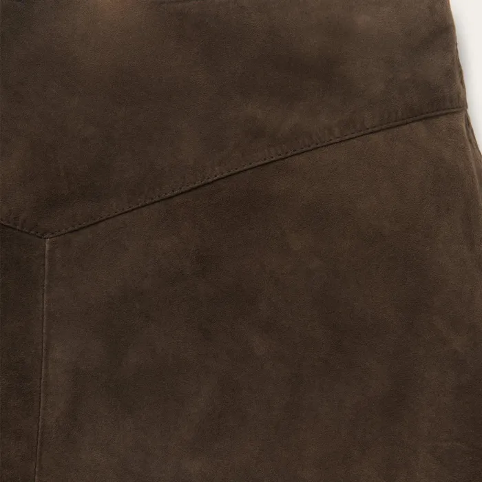 Skirts and Shorts Women Stetson Lamb Suede Skirt With Nailheads Brown Skirts and Shorts Women Stetson Lamb Suede Skirt With Nailheads Brown