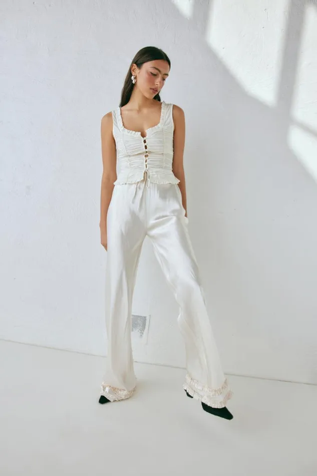 Sleeveless Women VRG GRL Vida Top White Sleeveless Women VRG GRL Vida Top White
