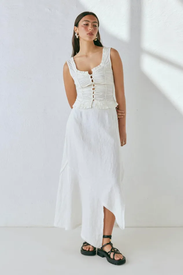 Sleeveless Women VRG GRL Vida Top White Sleeveless Women VRG GRL Vida Top White