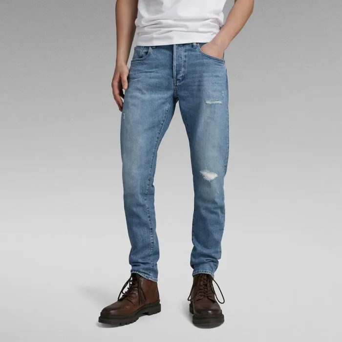Slim Men GStar RAW 3301 Slim Jeans Faded Niagara Restored