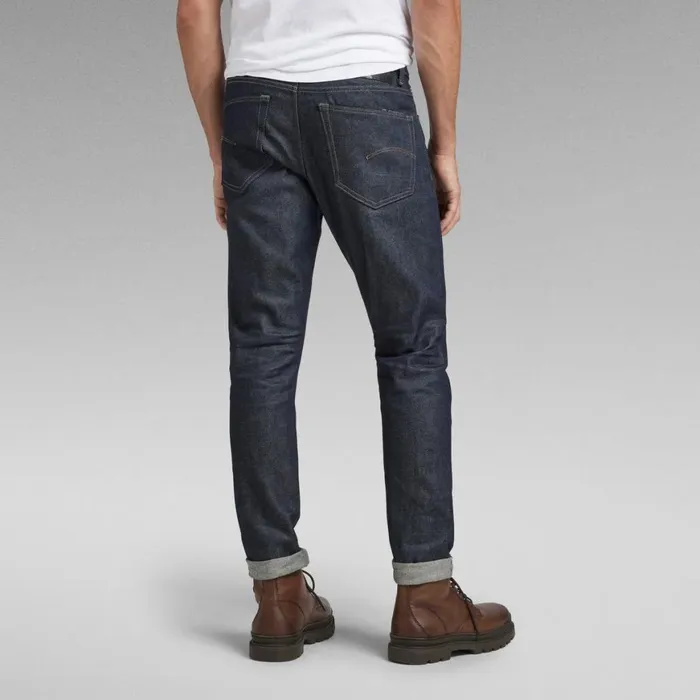 Slim Men GStar RAW 3301 Slim Selvedge Jeans 3d Raw Denim