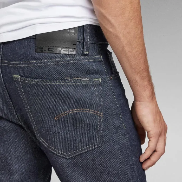 Slim Men GStar RAW 3301 Slim Selvedge Jeans 3d Raw Denim
