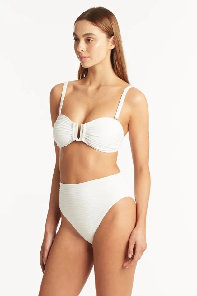 Spinnaker Retro High Waist Pant Spinnaker White Women Sea Level Bottoms
