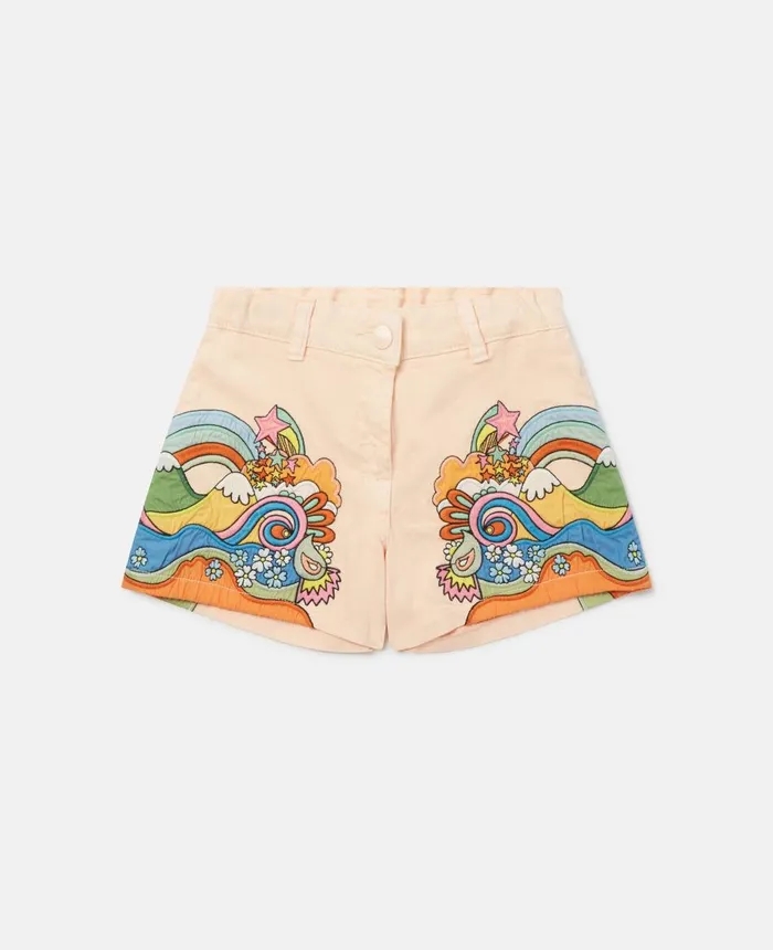 Stella McCartney 039Love To Dream039 Print Shorts Pink Kids Pants and Shorts