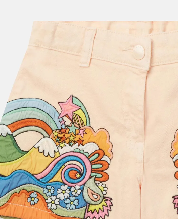Stella McCartney 039Love To Dream039 Print Shorts Pink Kids Pants and Shorts Stella McCartney 039Love To Dream039 Print Shorts Pink Kids Pants and Shorts