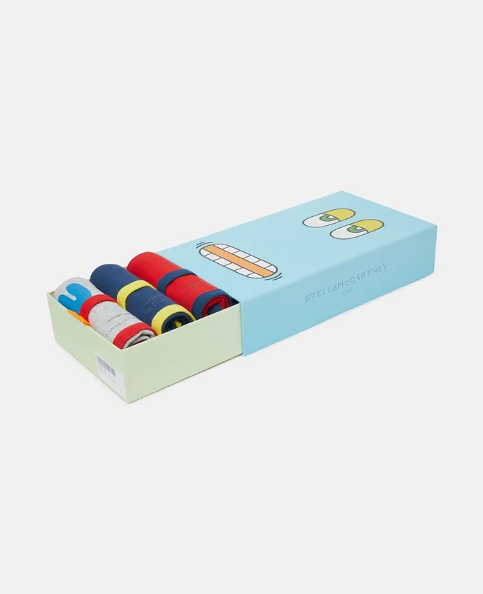 Stella McCartney 7 Pack Of Shape Print Vests Multicolour Kids Shoes And Accessories Stella McCartney 7 Pack Of Shape Print Vests Multicolour Kids Shoes And Accessories