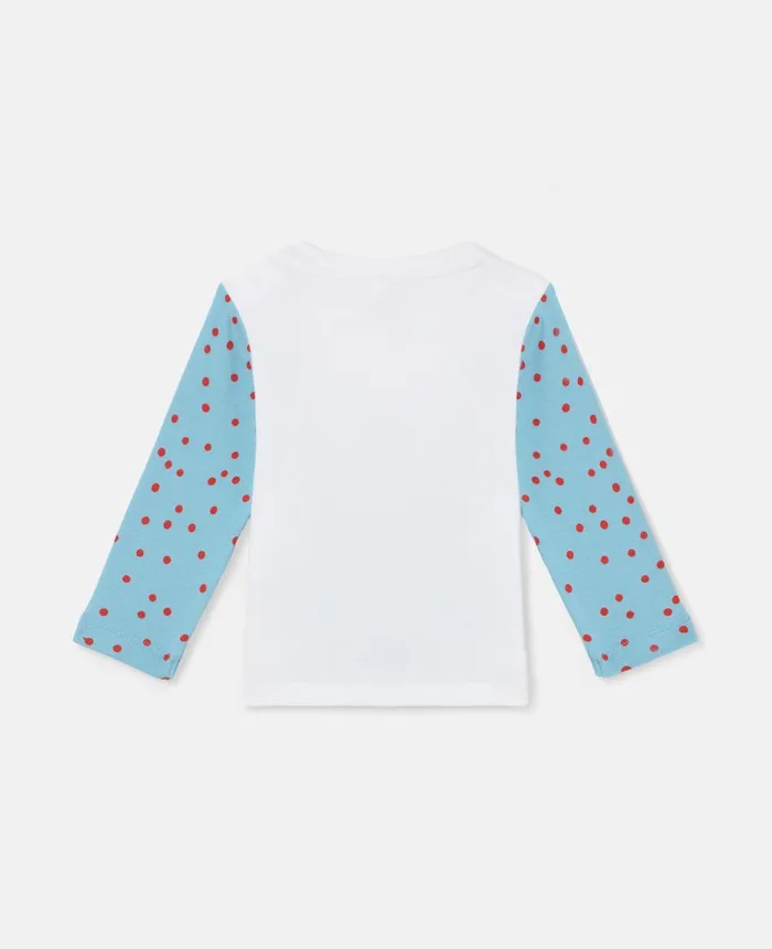 Stella McCartney Cat Print Long Sleeve TShirt Blue Kids Sweatshirt And TShirts Stella McCartney Cat Print Long Sleeve TShirt Blue Kids Sweatshirt And TShirts