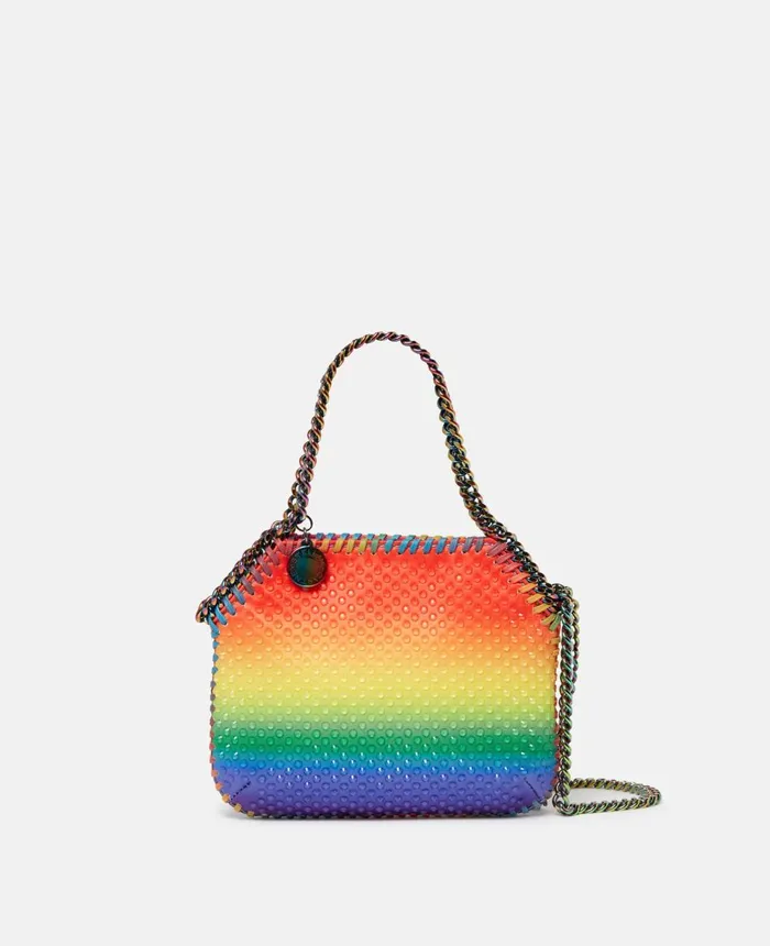 Stella McCartney Falabella Rainbow Crystal Dgrad Mini Tote Bag Multicolour Women Mini Bags And Clutches Stella McCartney Falabella Rainbow Crystal Dgrad Mini Tote Bag Multicolour Women Mini Bags And Clutches