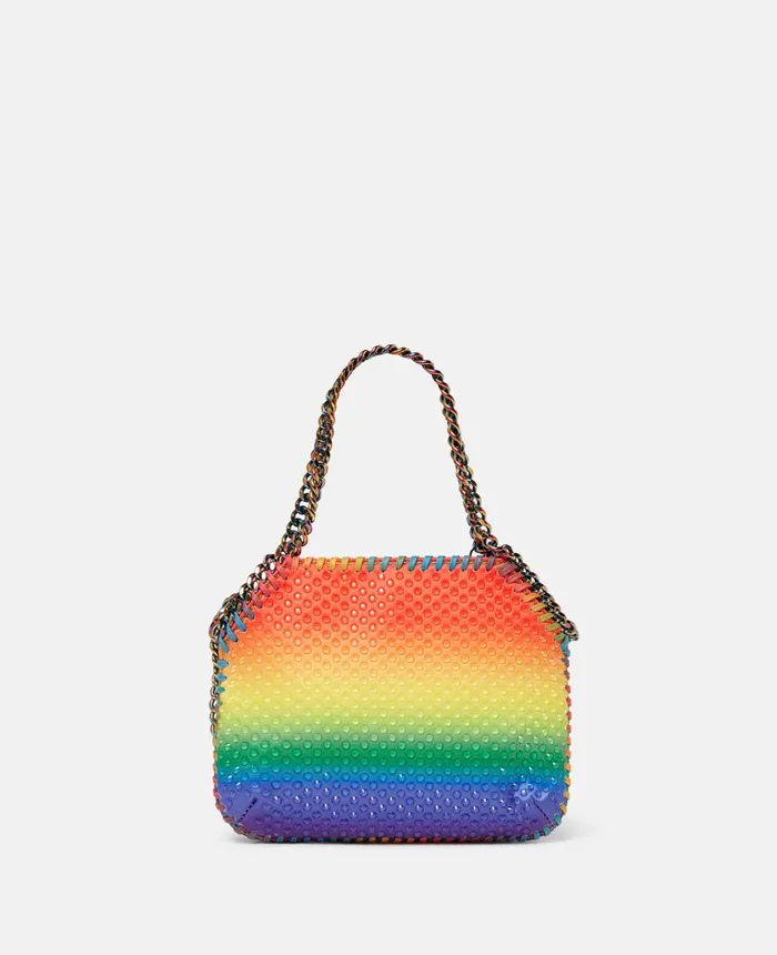 Stella McCartney Falabella Rainbow Crystal Dgrad Mini Tote Bag Multicolour Women Mini Bags And Clutches Stella McCartney Falabella Rainbow Crystal Dgrad Mini Tote Bag Multicolour Women Mini Bags And Clutches
