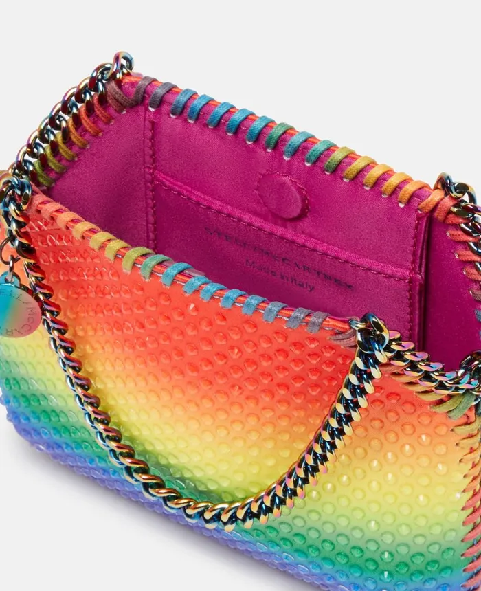 Stella McCartney Falabella Rainbow Crystal Dgrad Mini Tote Bag Multicolour Women Mini Bags And Clutches Stella McCartney Falabella Rainbow Crystal Dgrad Mini Tote Bag Multicolour Women Mini Bags And Clutches