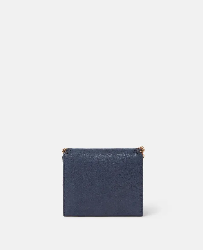 Stella McCartney Falabella Small Flap Wallet Indigo Moon Women Compact Wallets Stella McCartney Falabella Small Flap Wallet Indigo Moon Women Compact Wallets