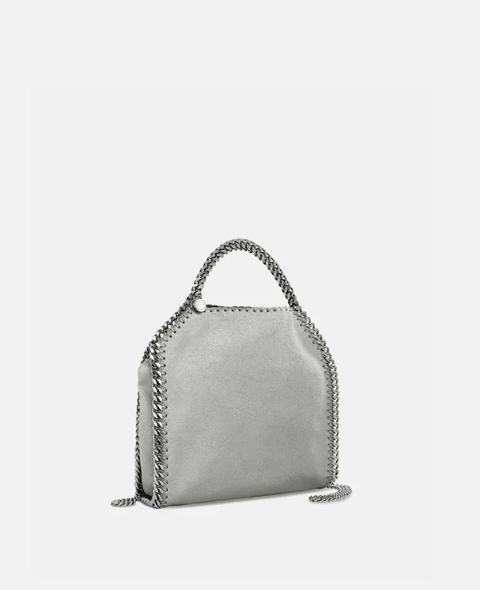 Stella McCartney Falabella Tiny Tote Bag Grey Women Mini Bags And Clutches