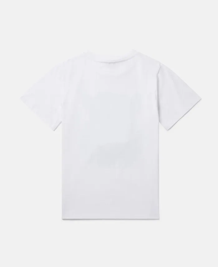 Stella McCartney Flap Monkey Face TShirt White Kids TShirts And Sweatshirt