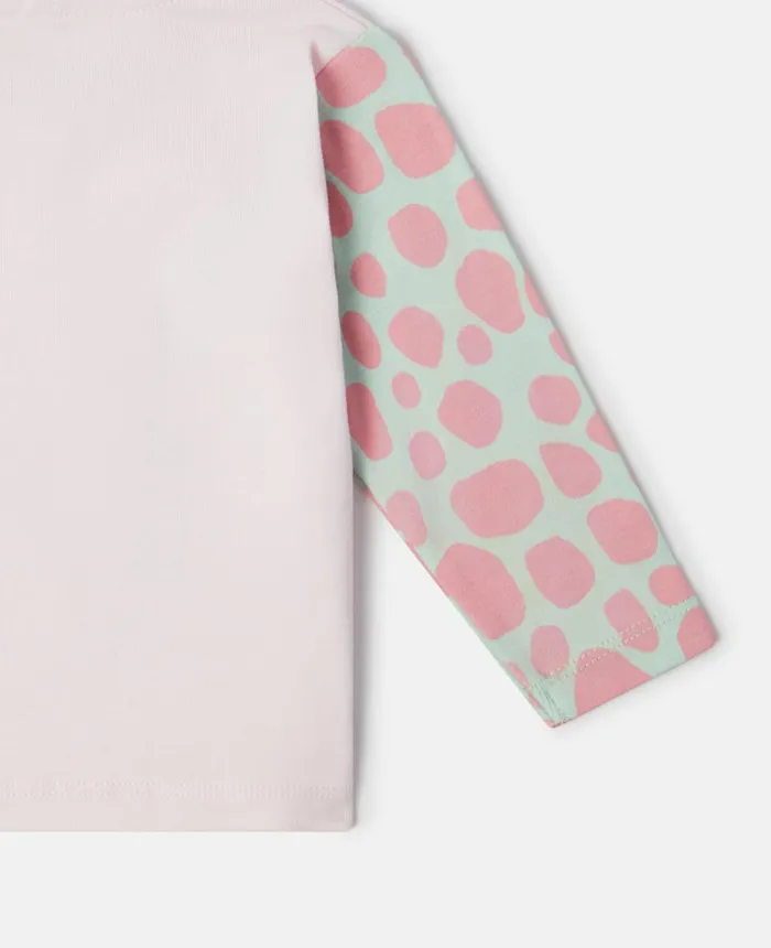 Stella McCartney Giraffe Print Long Sleeve TShirt Pink Kids Sweatshirt And TShirts Stella McCartney Giraffe Print Long Sleeve TShirt Pink Kids Sweatshirt And TShirts