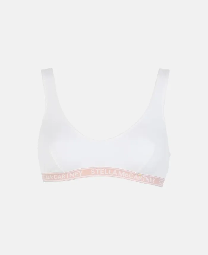 Stella McCartney Ivy Chatting Bralette Winter White Women Lingerie And Sleepwear
