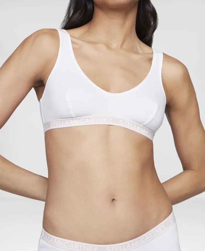 Stella McCartney Ivy Chatting Bralette Winter White Women Lingerie And Sleepwear Stella McCartney Ivy Chatting Bralette Winter White Women Lingerie And Sleepwear