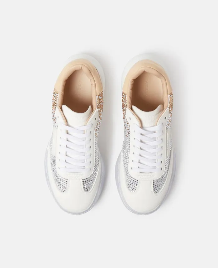 Stella McCartney Loop Crystal Degrad LaceUp Trainers Smoked Topaz Women Sneakers Stella McCartney Loop Crystal Degrad LaceUp Trainers Smoked Topaz Women Sneakers