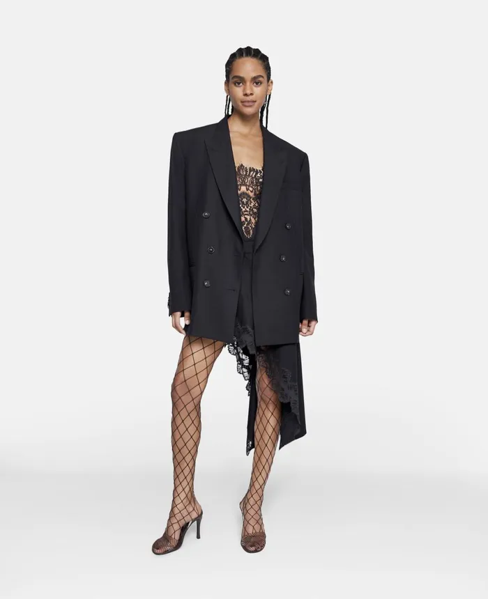 Stella McCartney Oversized DoubleBreasted Blazer Black Women Coats And Jackets Stella McCartney Oversized DoubleBreasted Blazer Black Women Coats And Jackets