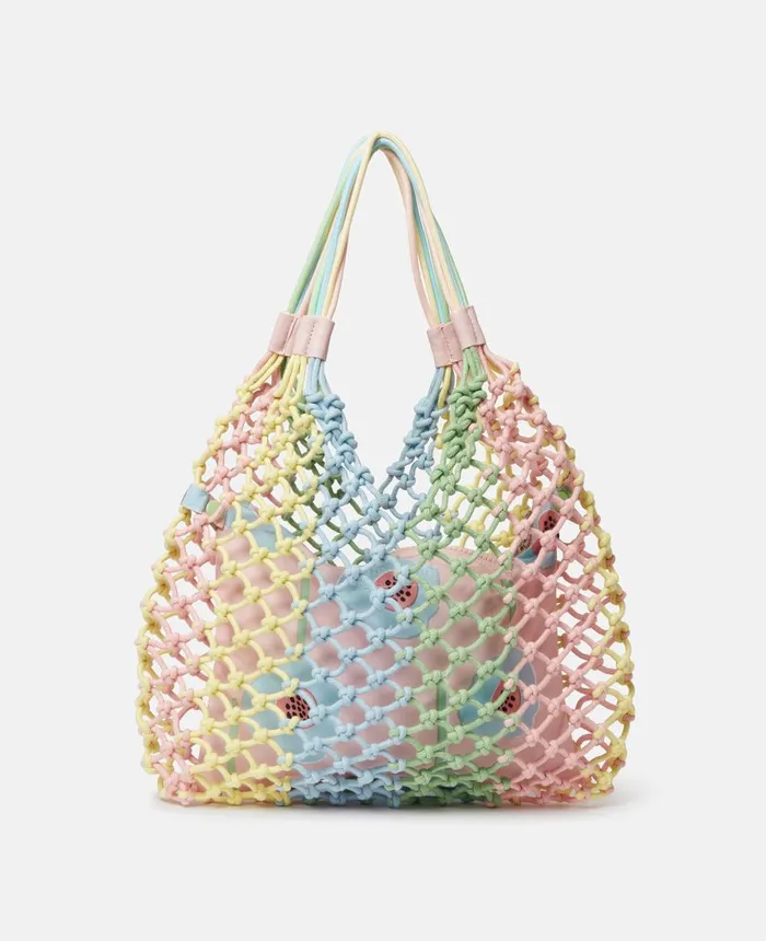 Stella McCartney Pastel Mesh Tote Bag Multicolour Kids Shoes And Bags