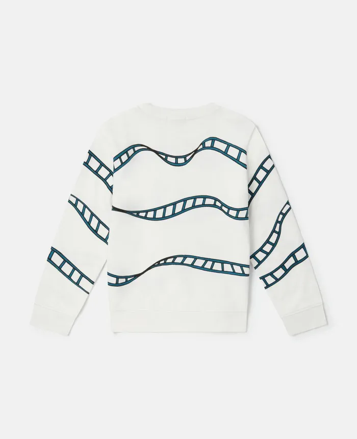 Stella McCartney Rollercoaster Print Sweatshirt White Kids TShirts And Sweatshirt Stella McCartney Rollercoaster Print Sweatshirt White Kids TShirts And Sweatshirt
