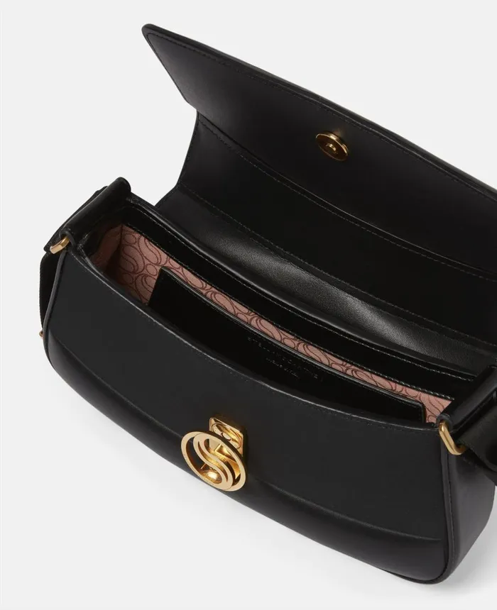 Stella McCartney SWave Padded Shoulder Bag Black Women Mini Bags And Clutches Stella McCartney SWave Padded Shoulder Bag Black Women Mini Bags And Clutches