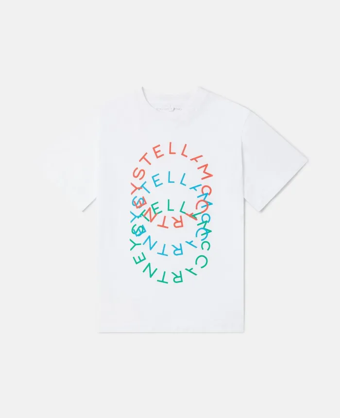 Stella McCartney Stella Logo Oversized TShirt White Kids TShirts And Sweatshirt Stella McCartney Stella Logo Oversized TShirt White Kids TShirts And Sweatshirt