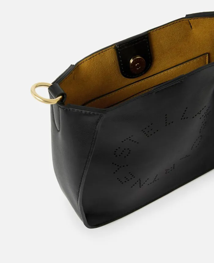 Stella McCartney Stella Logo Shoulder Bag Black Women Crossbody Bags