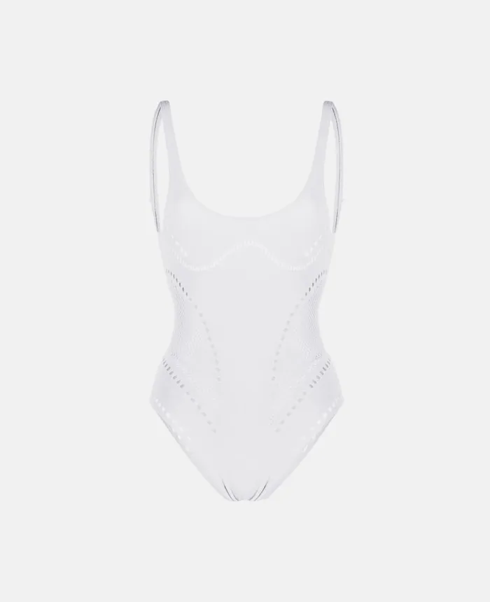 Stella McCartney Stellawear Bodysuit White Women Swimwear