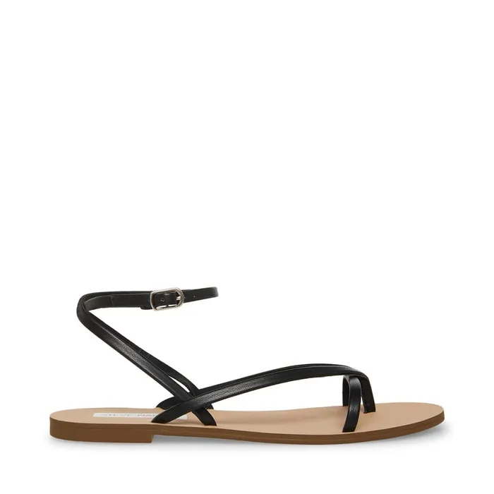 Steve Madden Amuse Black Womens Sandals