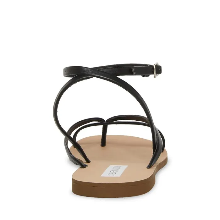 Steve Madden Amuse Black Womens Sandals