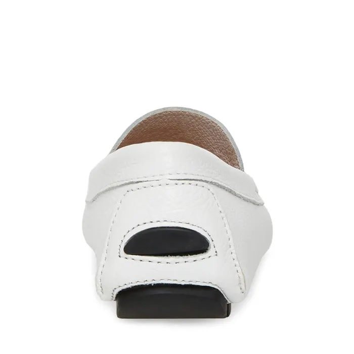 Steve Madden Bergamo White Leather Mens Loafers Steve Madden Bergamo White Leather Mens Loafers