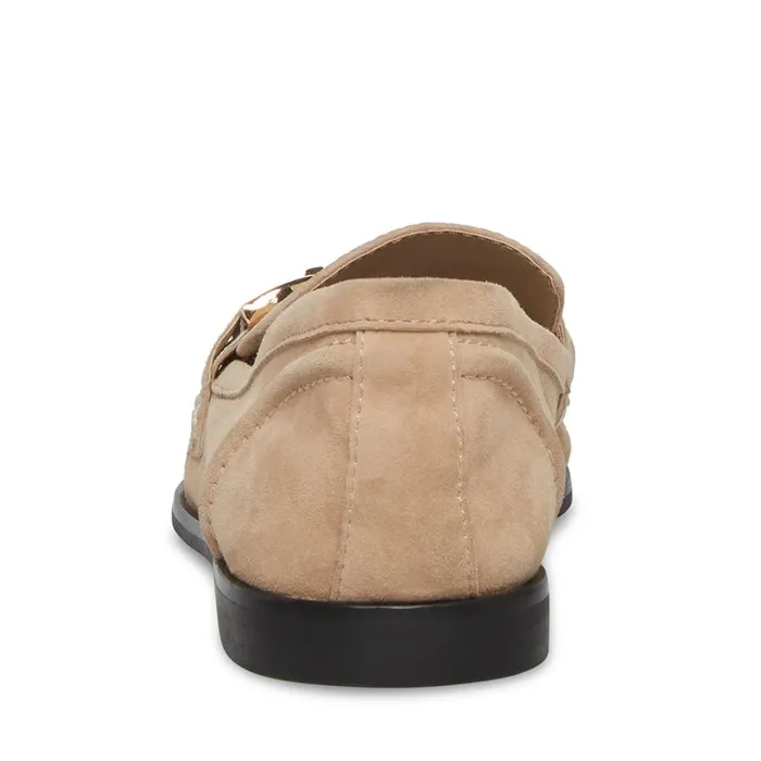 Steve Madden Carrine Tan Suede Womens Loafers and Flats